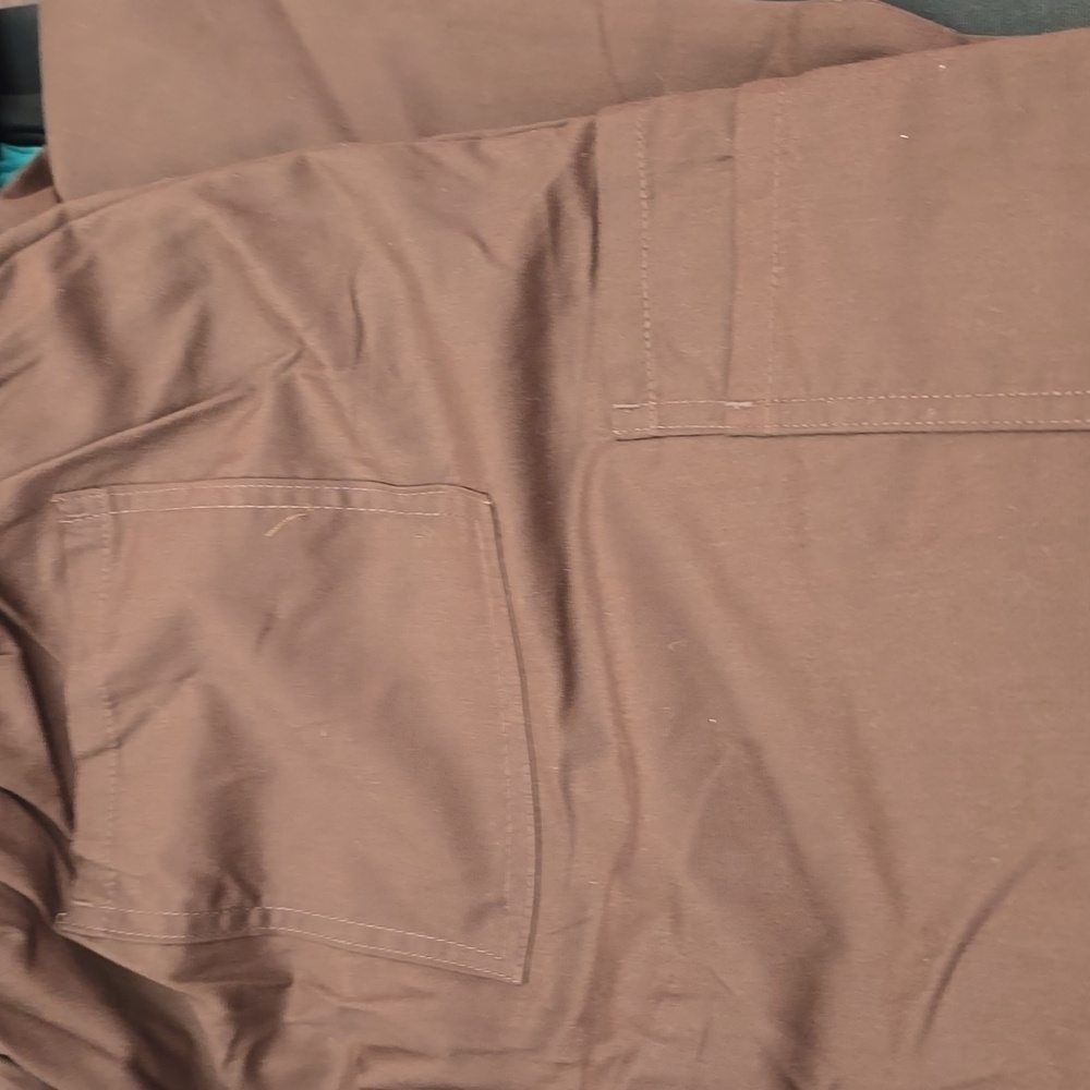 Brown Drawstring Scrub Pants - Picture 3 of 3